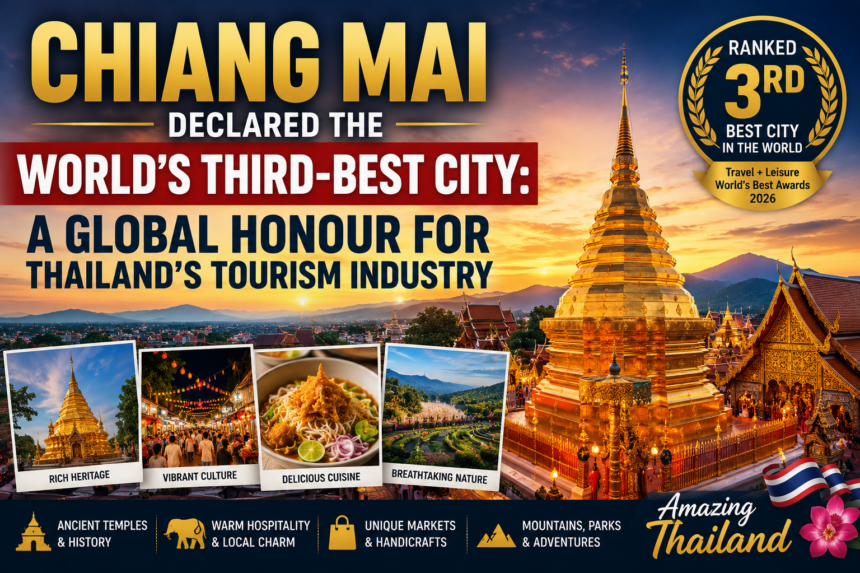 Chiang Mai Declared the World’s Third-Best City A Global Honour for Thailand’s Tourism Industry