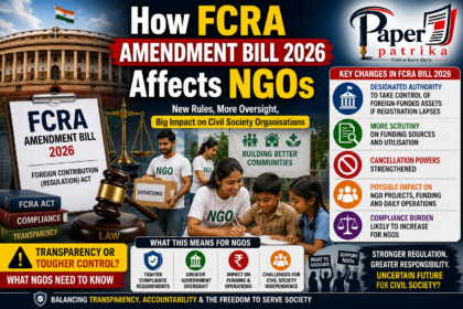 Indian Parliament debates FCRA Bill 2026 on foreign funding rules for NGOs and civil society organisations.
