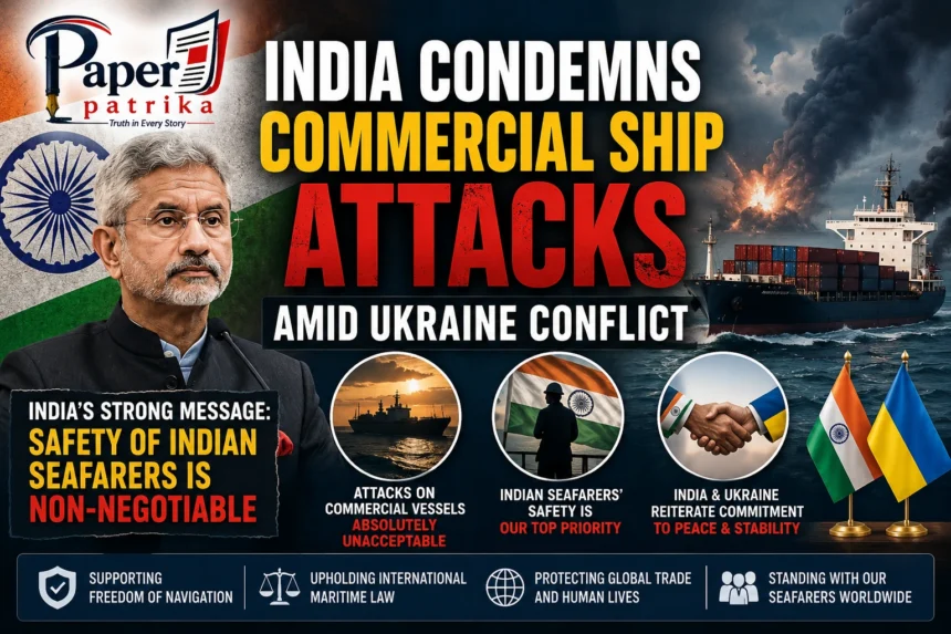 External Affairs Minister S. Jaishankar discussing attacks on commercial vessels and the safety of Indian seafarers during talks with Ukraine.