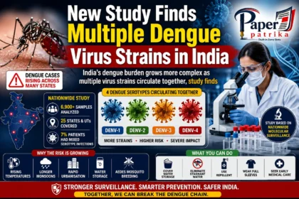 Scientists study multiple dengue virus strains circulating in India during nationwide surveillance.