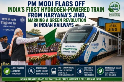 PM Modi Flags Off India’s First Hydrogen-Powered Train from Haryana’s Jind, Marking a Green Revolution in Indian Railways