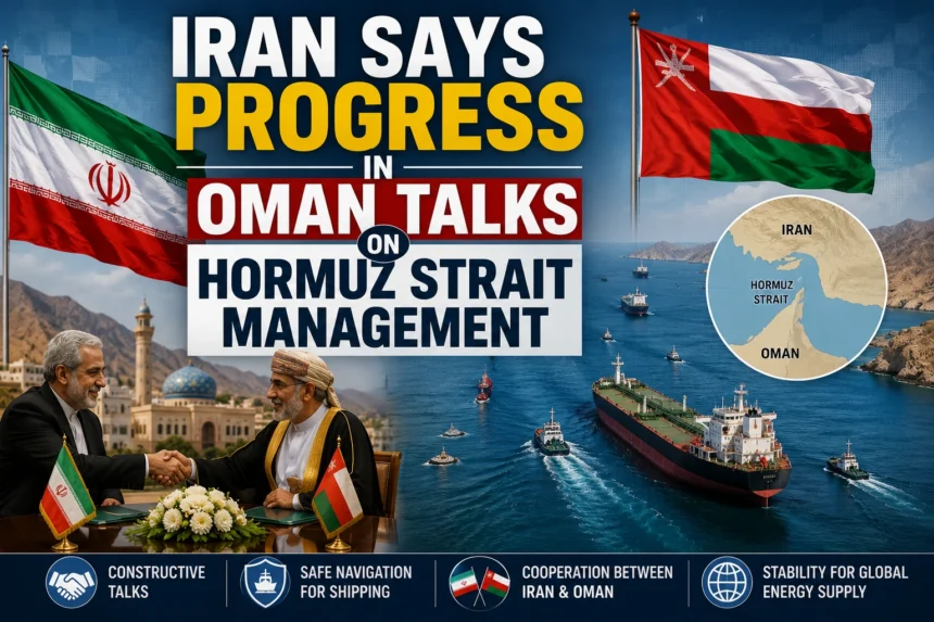Iran and Oman discuss the management of the Strait of Hormuz to improve maritime security and global shipping.
