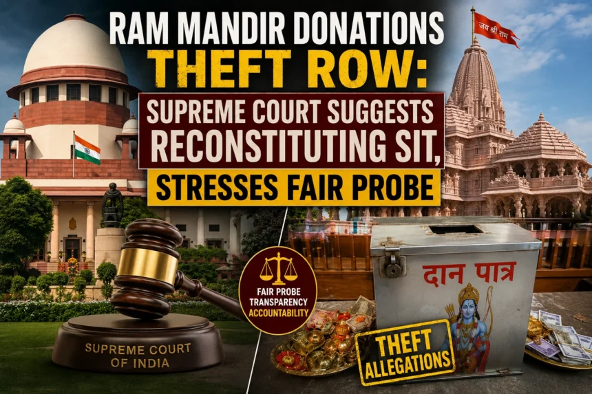 Ram Mandir Donations Theft Row: Supreme Court Suggests Reconstituting SIT, Stresses Fair Probe