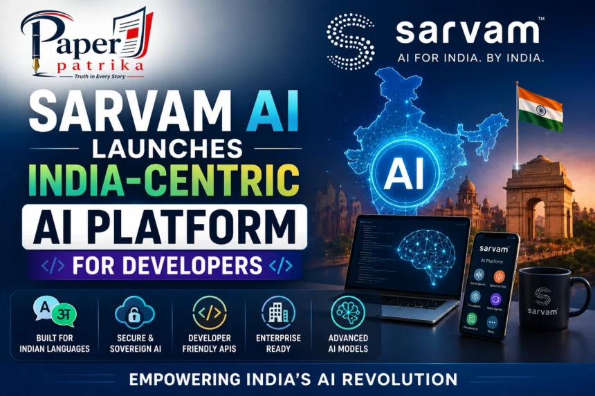 Sarvam AI launches India-centric AI platform for developers with multilingual AI models and APIs.